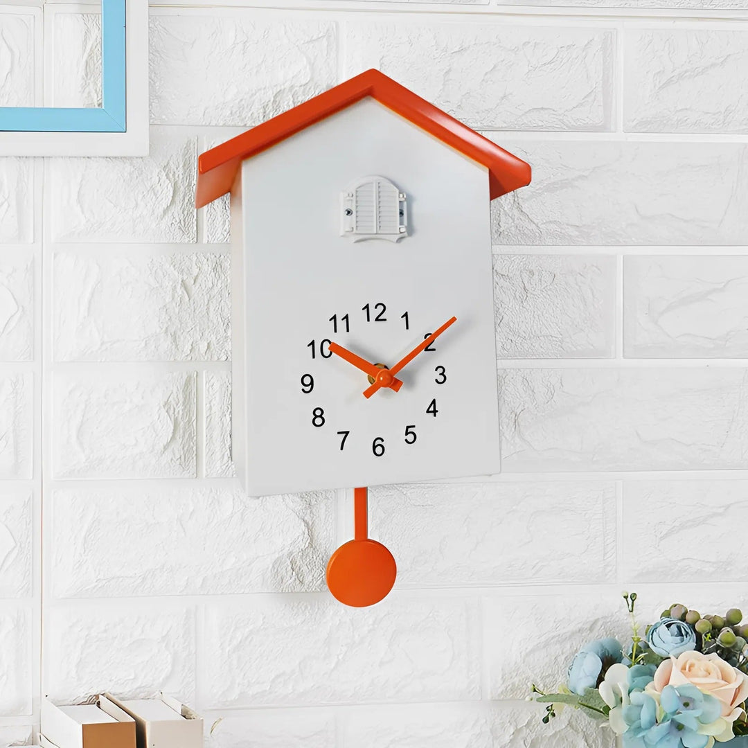 Moderne Kukkur Kvarts Veggklokke med Minimalistisk Design | Skanto