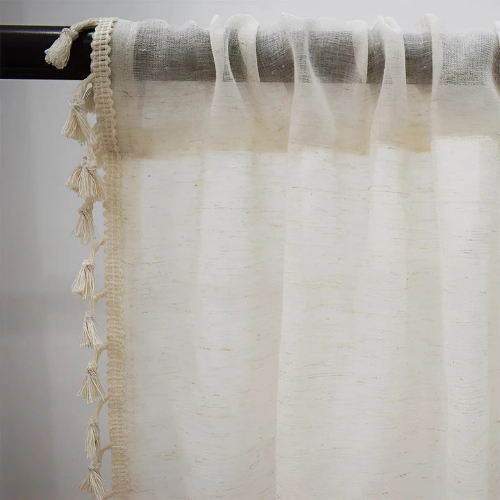 Skanto | Boho Bomull-Lin Semitransparent Gardiner