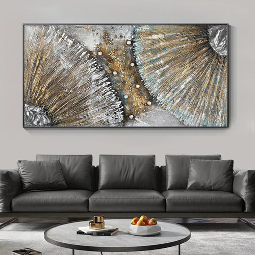 Store størrelser Samtids Urban Abstrakt Veggkunst Fin Kunst Lerretsutskrifter Nøytrale Farge Bilder For Moderne Leilighet Stue Hjem Kontor Kunst Dekor | Skanto