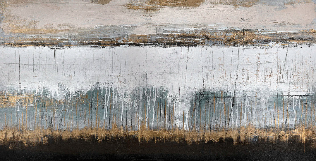 Contemporary Urban Abstract Canvas Art Print Neutral Tones Art for Modern Apartment Living Room Home Office Art Decor | Skanto