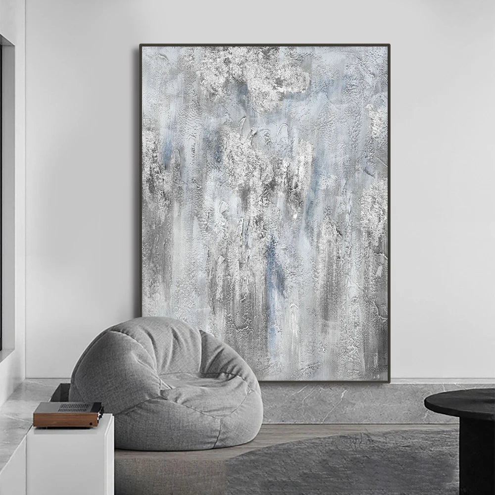 Store størrelser Grå Gull Minimalistisk Veggkunst Fine Kunstlerrettrykk Moderne Abstrakte Kunstbilder For Samtidsinnredning Dekor | Skanto