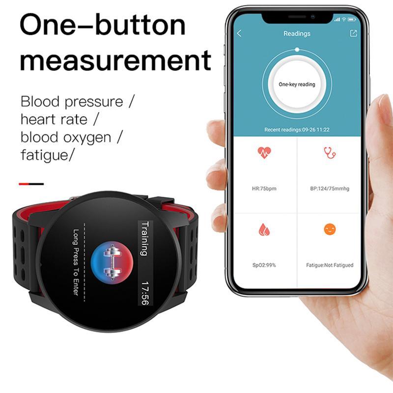 Skanto | Smartklokke Sport Menn Kvinner Puls Måler Blodtrykk Fitness Tracker Smartklokke GPS Sporelogio inteligente