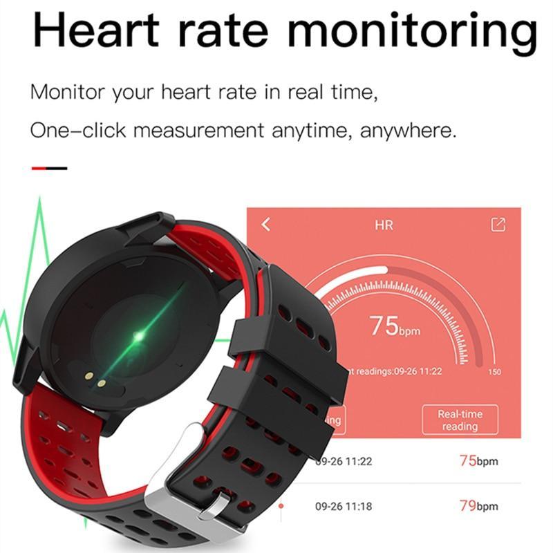Skanto | Smartklokke Sport Menn Kvinner Puls Måler Blodtrykk Fitness Tracker Smartklokke GPS Sporelogio inteligente