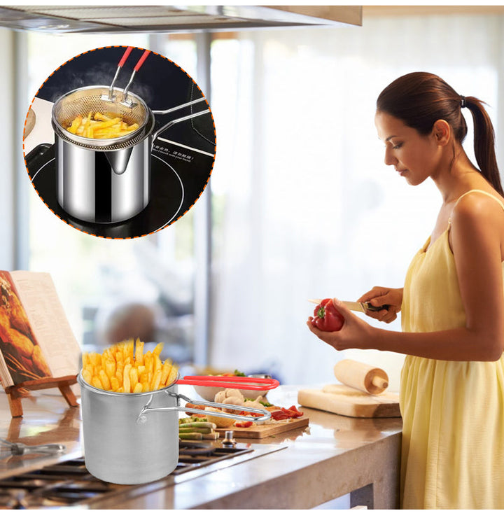 CookPro - Kompakt Frityrsett med Oljesparingsknapp Skanto
