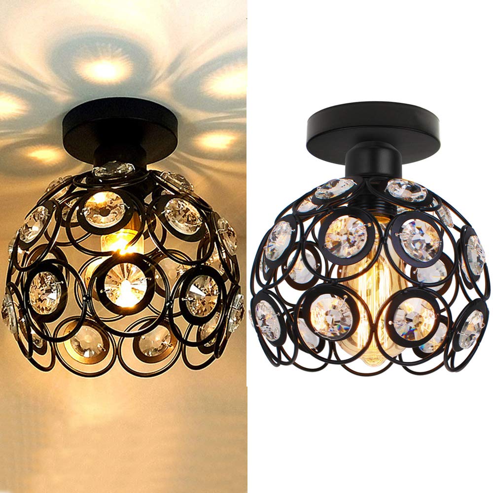 Skanto | Moderne Luksus Rund LED Taklampe laget av Krystallglass