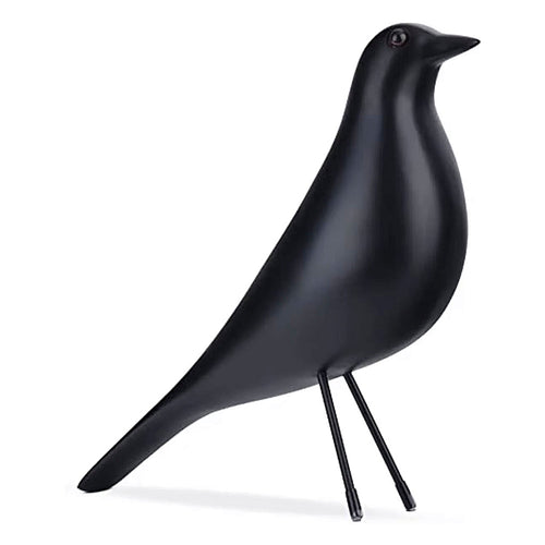 Scandi House Bird – Nordisk dekorativ figur i svart eller hvit | Skanto