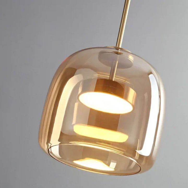 Minimalistisk Glass Pendellampe, Moderne Designer Hengende Lampe for Spisestue & Stue | Skanto