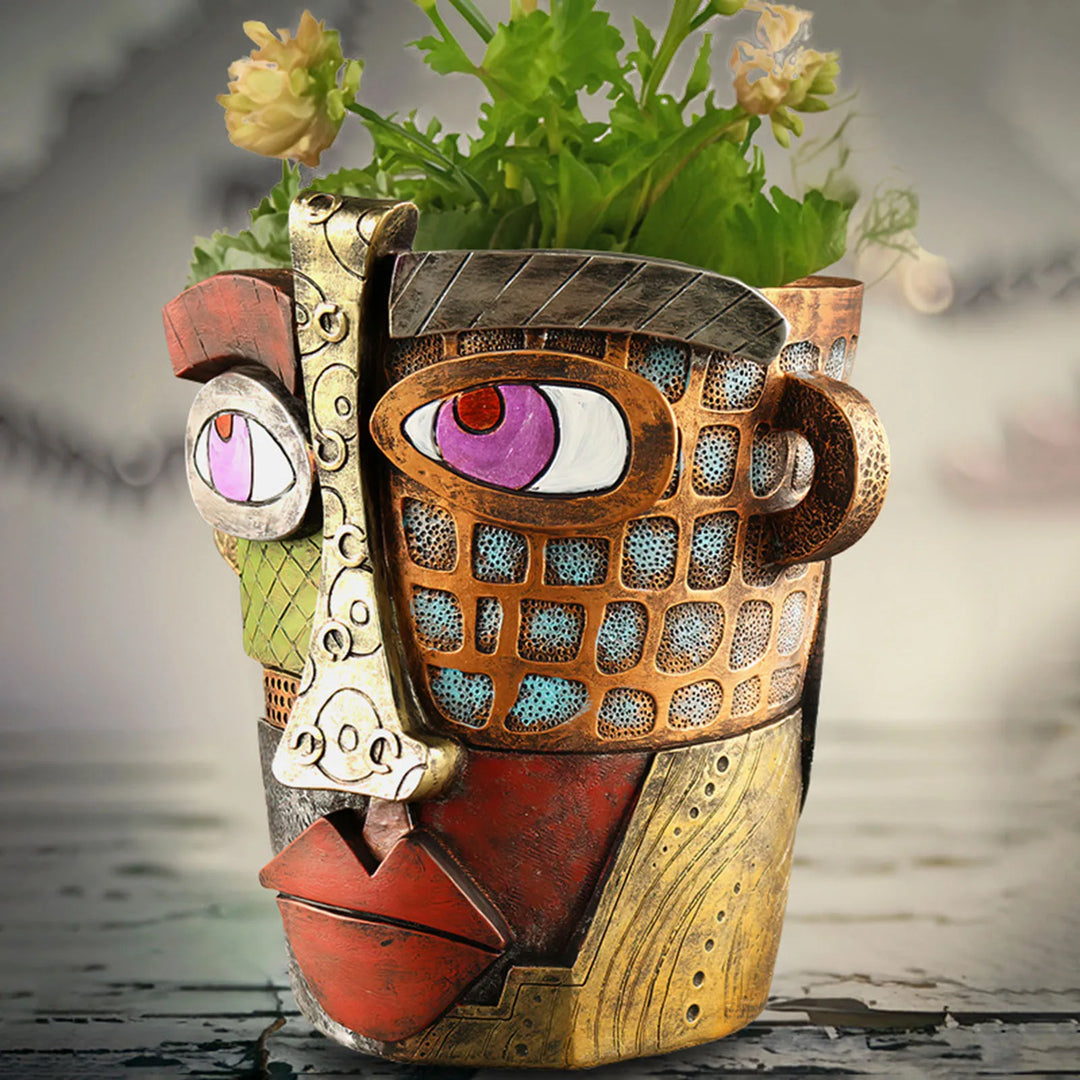 Skanto | Stilig Abstrakt Kkunst Blomsterpotte Ornamenter - RetroVisage