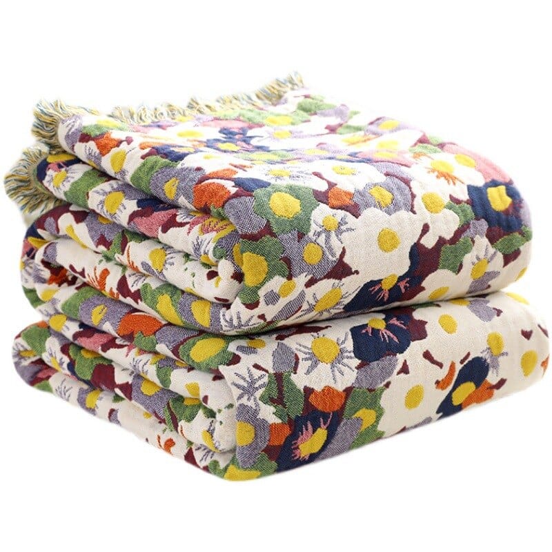 Bloom Pastoral Flower Wurfdecke | Skanto