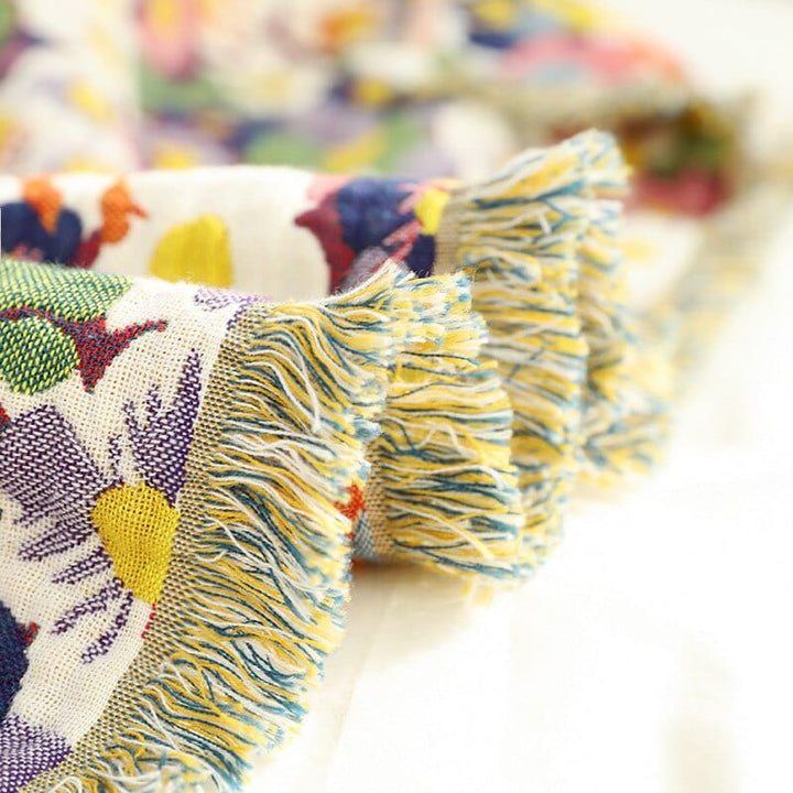 Bloom Pastoral Flower Wurfdecke | Skanto