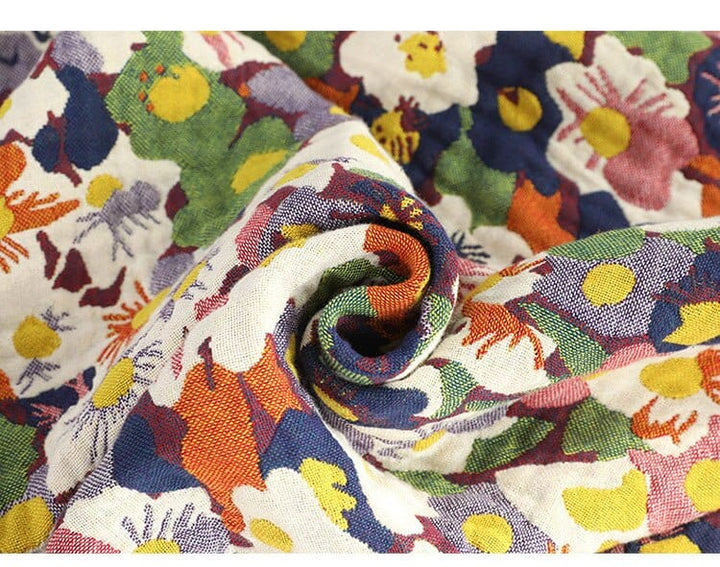 Bloom Pastoral Flower Wurfdecke | Skanto