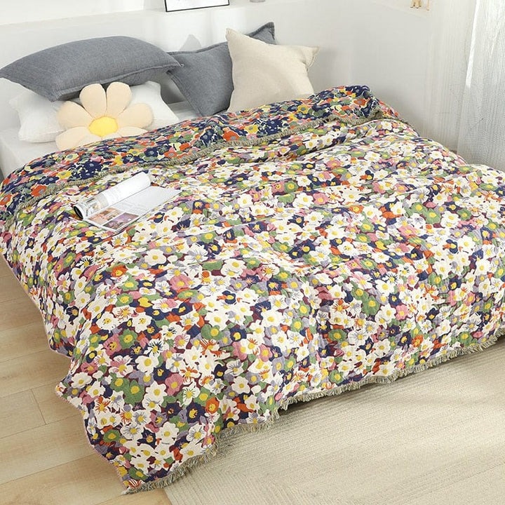 Bloom Pastoral Flower Wurfdecke | Skanto
