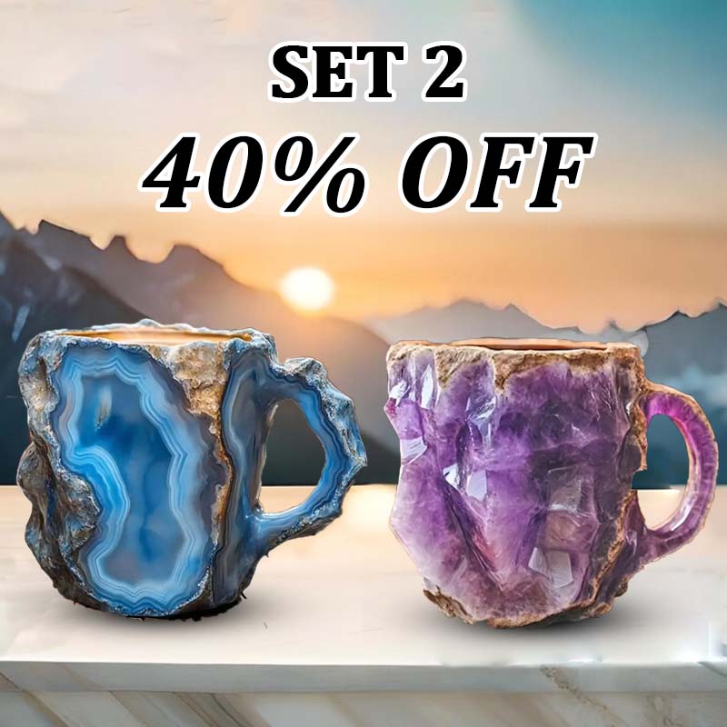 Skanto | CrystalBrew Kaffe Kopper | Elegante mineral krystall kopper for en unik kaffeopplevelse