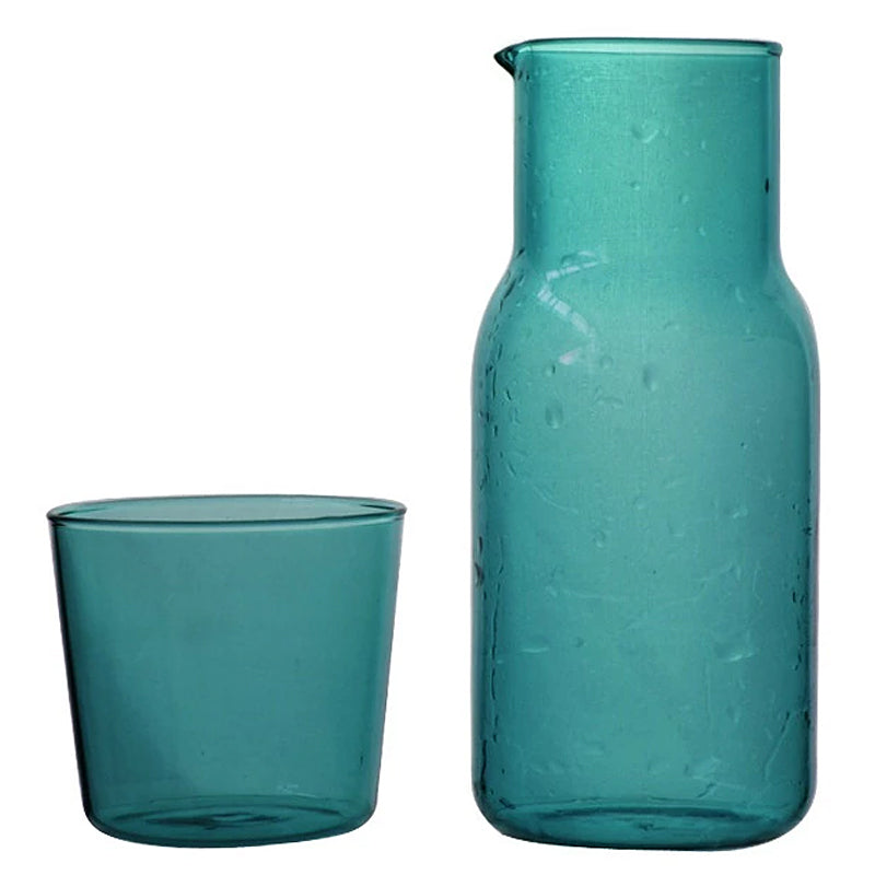 Glass Karaffel & Tumbler Sett – 500ml Borosilikat Vannsett | Skanto