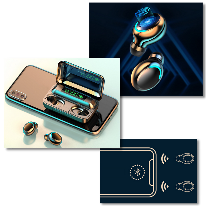 Bluetooth-øretelefoner med ladeboks