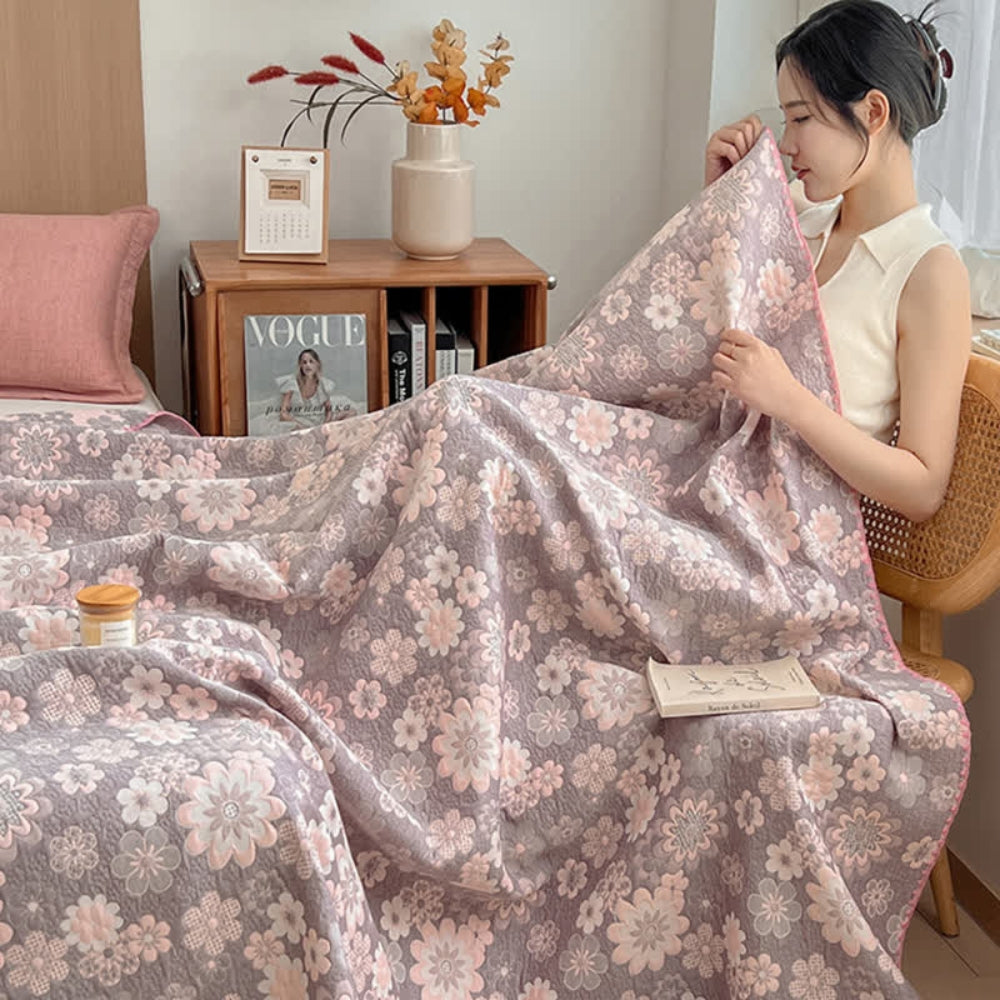 Skanto | Reverie Floral Bomull Gasblader Teppe
