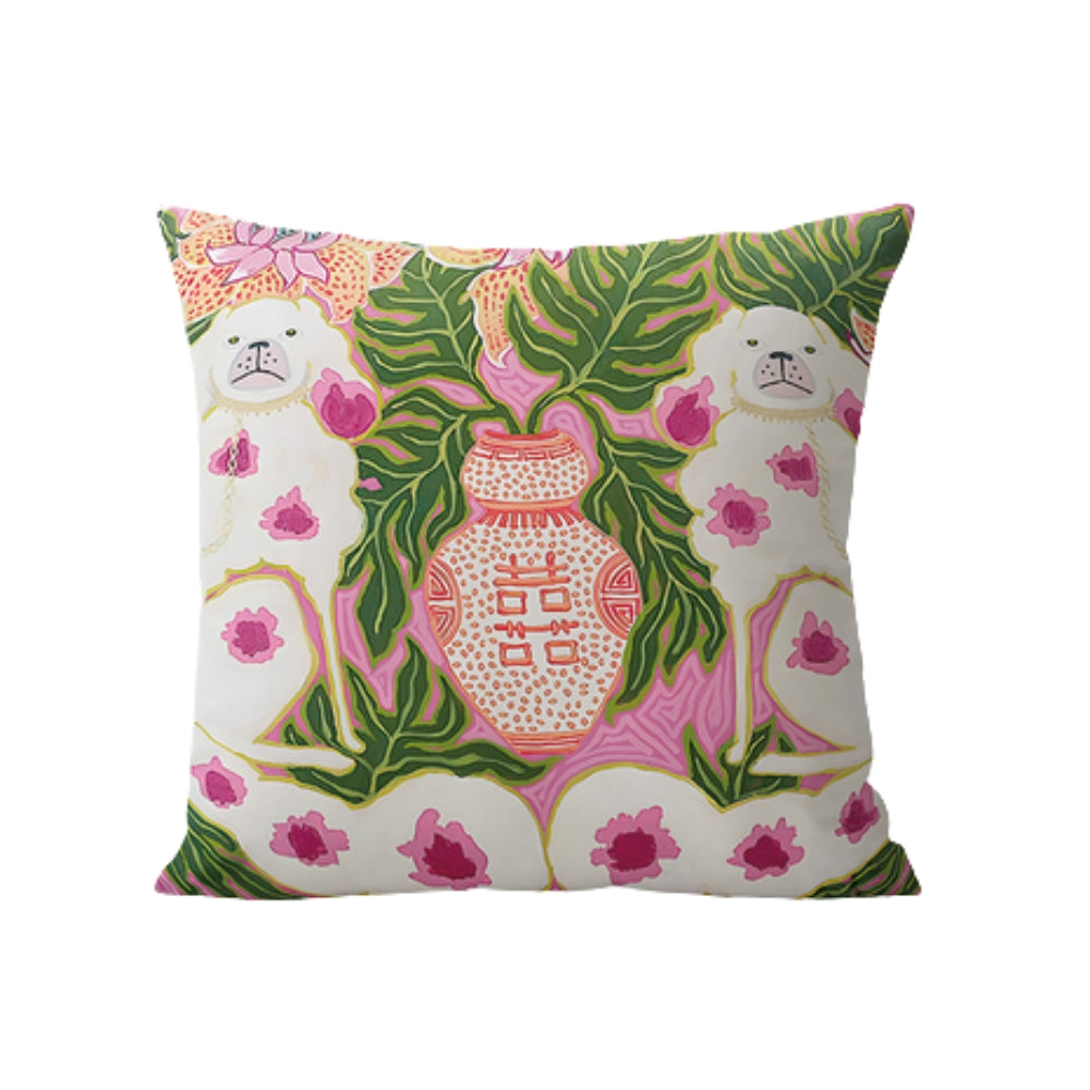 Skanto | Blush Pink Hund Quaste Pute Trekk