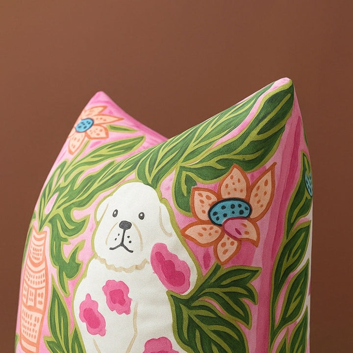 Skanto | Blush Pink Hund Quaste Pute Trekk