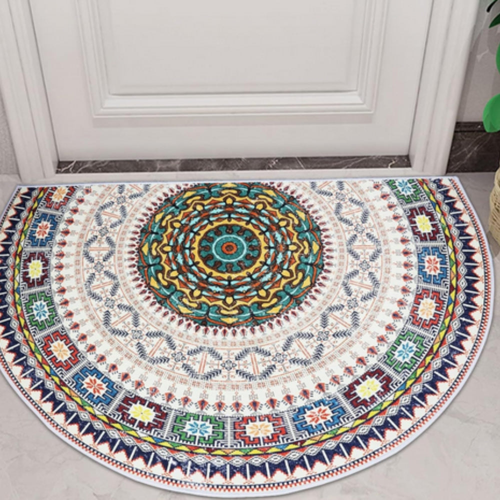 Skanto | Bohemsk Halvrund Mandala Teppe
