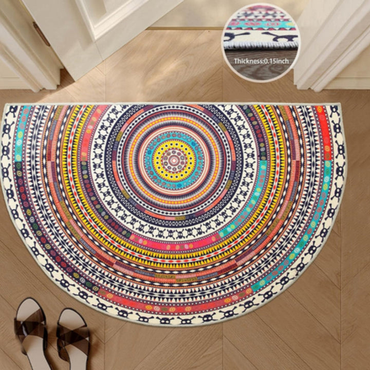 Skanto | Bohemsk Halvrund Mandala Teppe