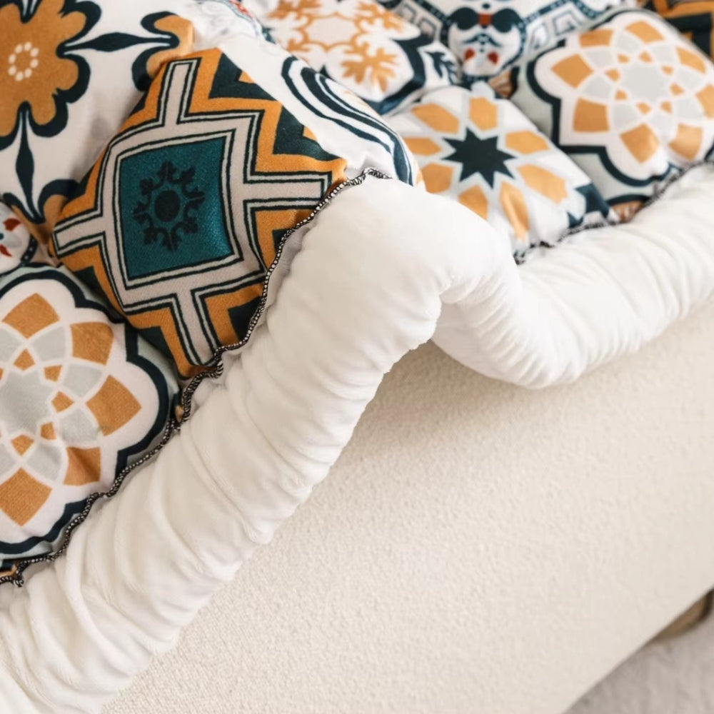 Skanto | Bohemsk Trykt Polstret Sofa Deksel
