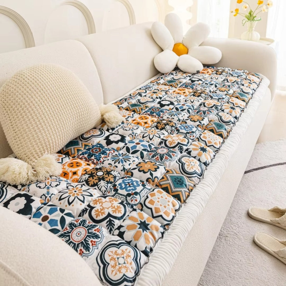 Skanto | Bohemsk Trykt Polstret Sofa Deksel