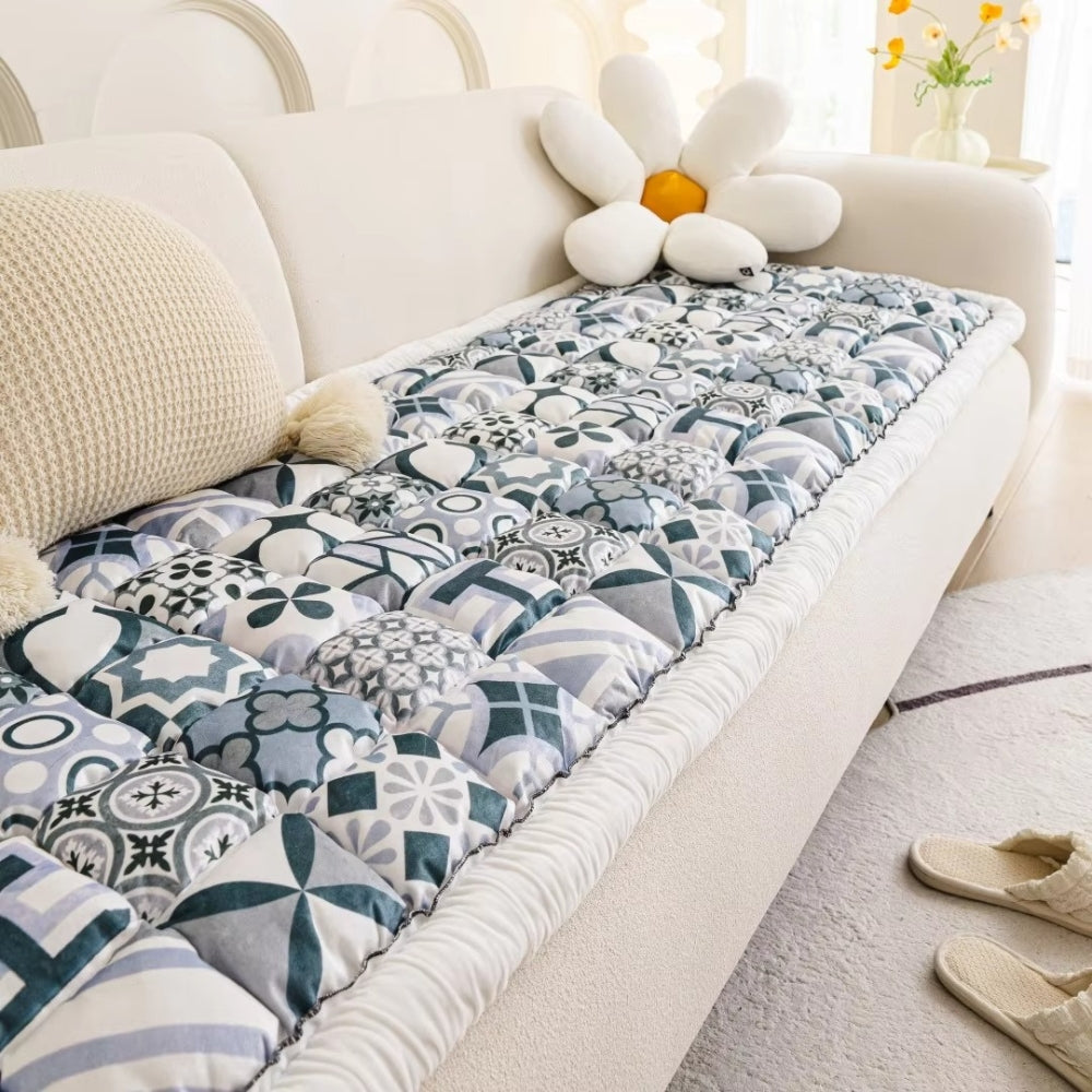 Skanto | Bohemsk Trykt Polstret Sofa Deksel
