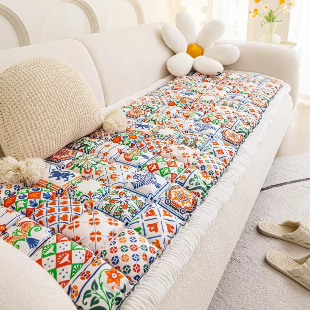 Skanto | Bohemsk Trykt Polstret Sofa Deksel