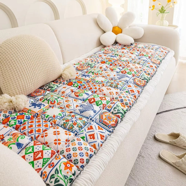 Skanto | Bohemsk Trykt Polstret Sofa Deksel