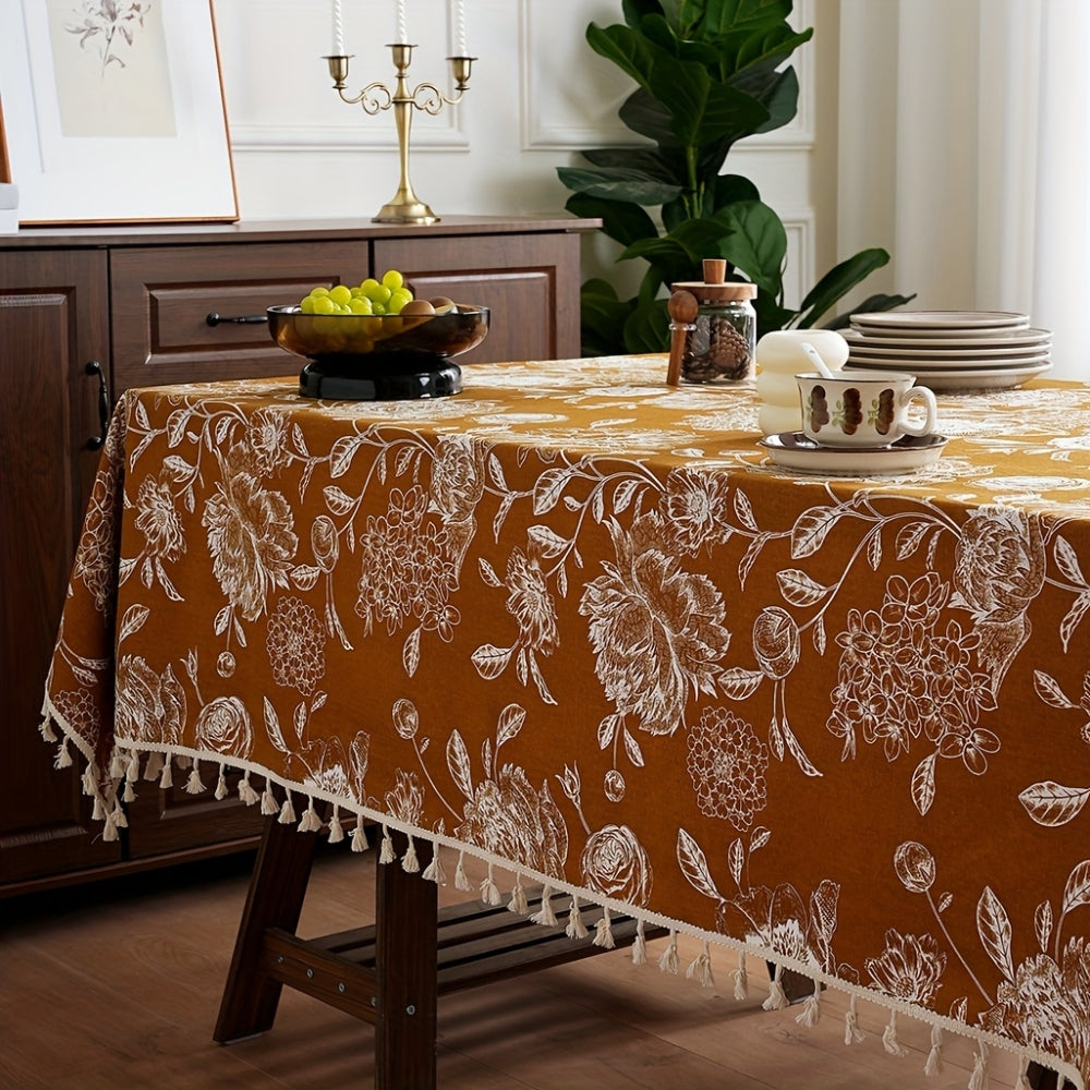 Skanto | Peacock Blossom Boho Floral Dekkebord med dusk