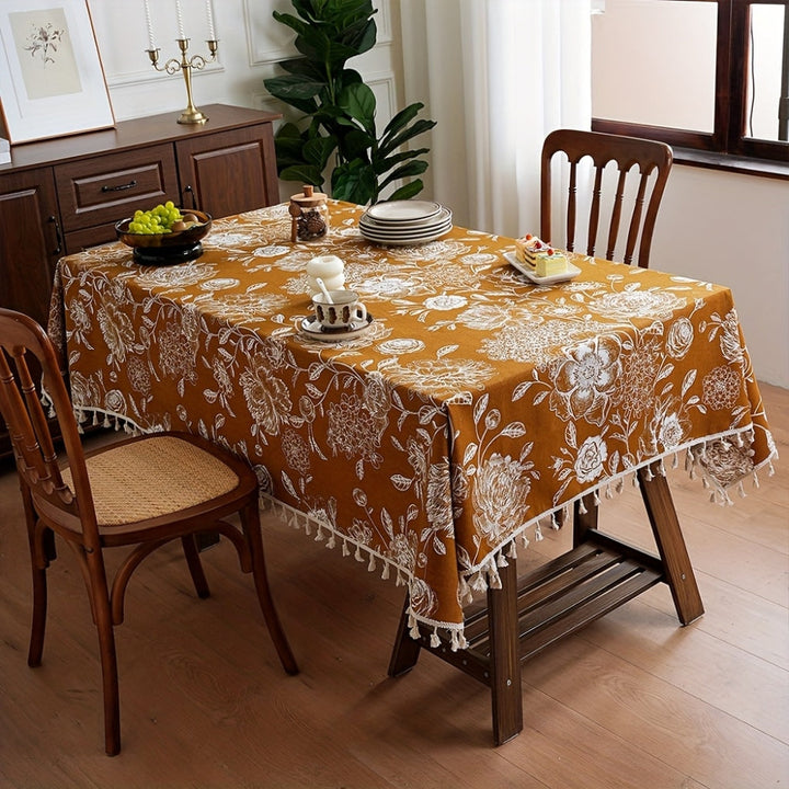 Skanto | Peacock Blossom Boho Floral Dekkebord med dusk