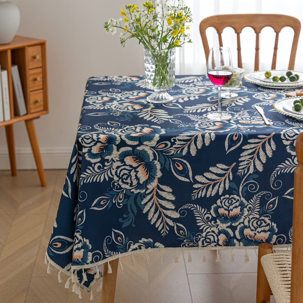Skanto | Peacock Blossom Boho Floral Dekkebord med dusk