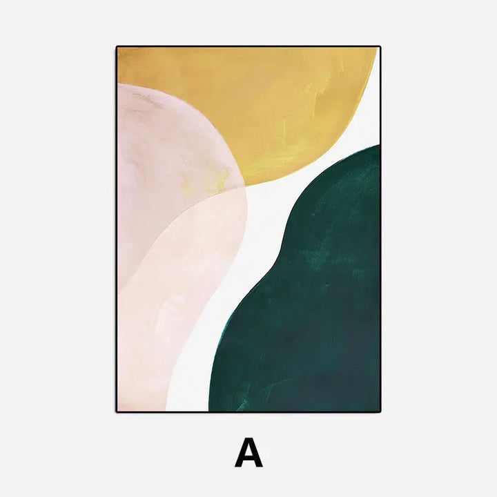 Fet fargerik nordisk abstrakt veggkunst fin kunst lerretsutskrifter bilder for moderne leilighet stue soverom hotellrom hjemmekontor kunst dekor | Skanto