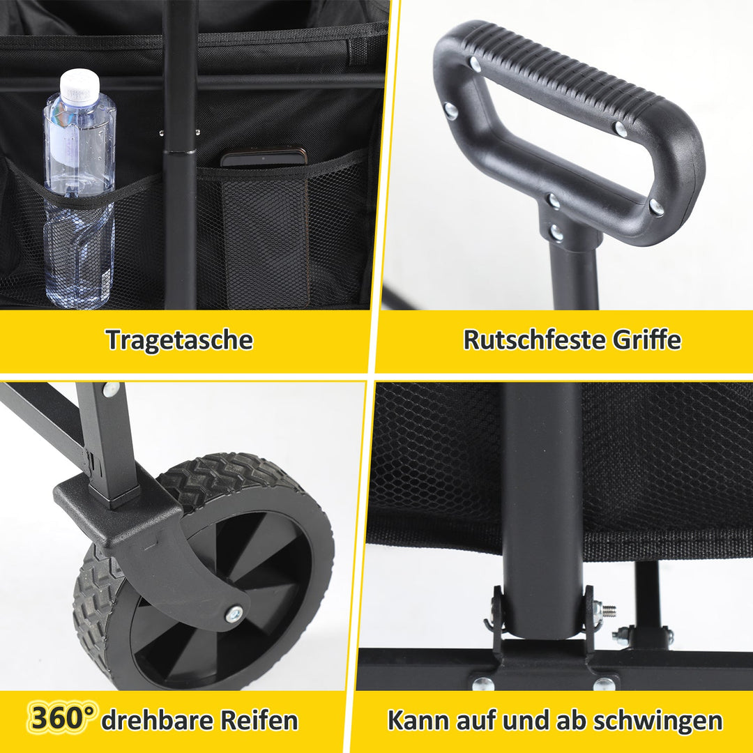 Sammenleggbart vogn transportvogn 60L | Skanto