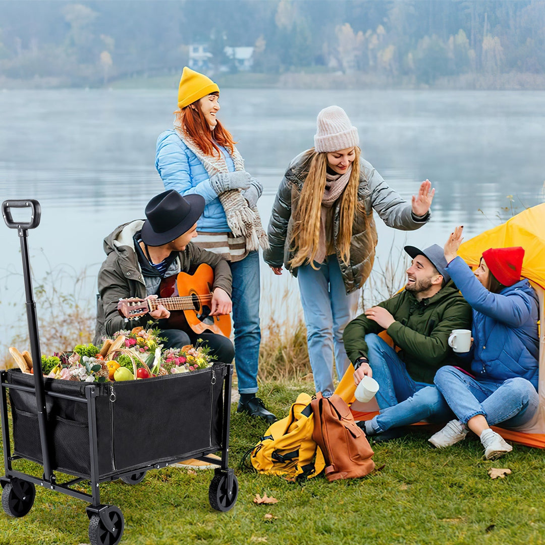 Sammenleggbart vogn transportvogn 60L | Skanto
