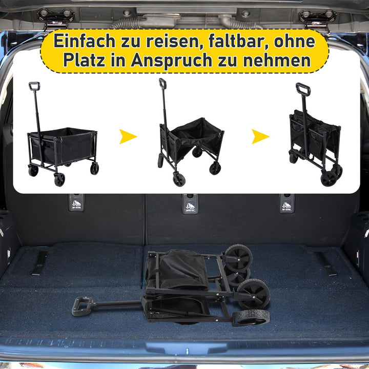Sammenleggbart vogn transportvogn 60L | Skanto