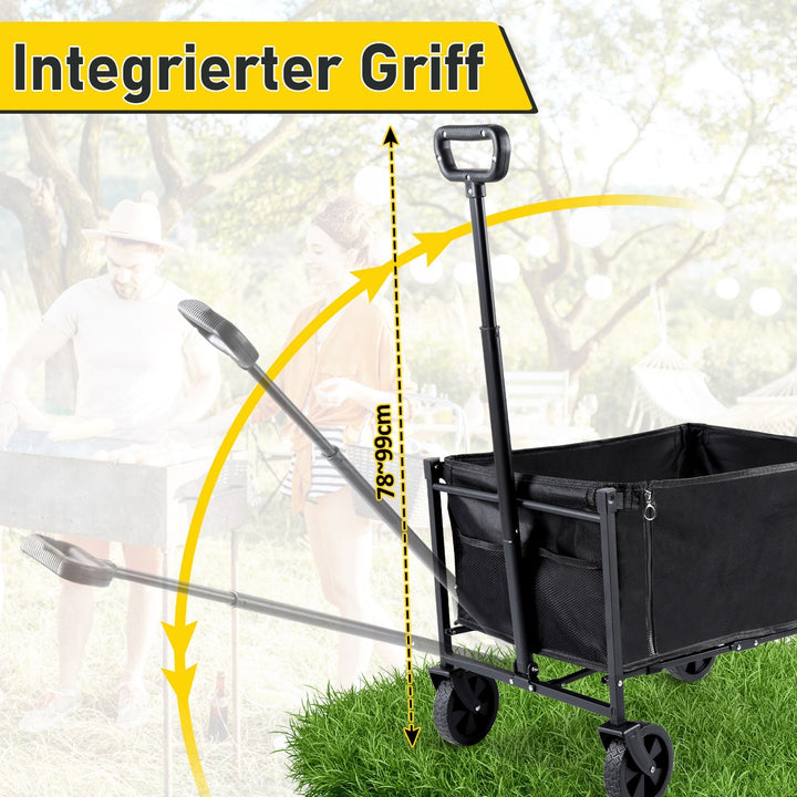Sammenleggbart vogn transportvogn 60L | Skanto