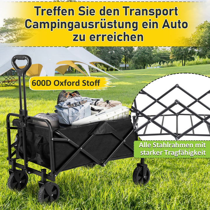 Trolley Transportvogn Sammenleggbar 60L | Skanto