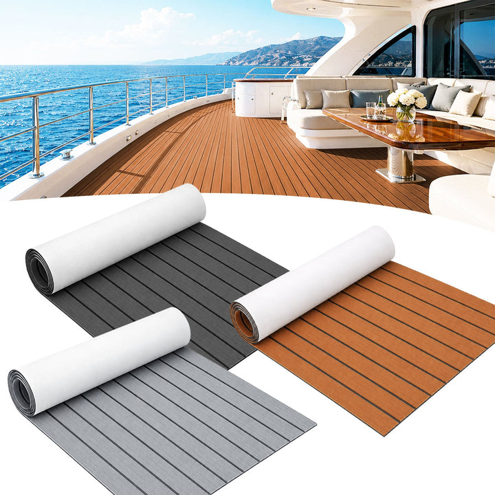 Boot Gulv EVA Teak Gulv Selvklebende | Skanto