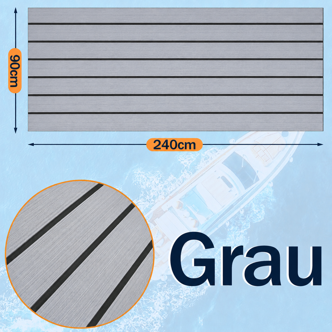 Boot Gulv EVA Teak Gulv Selvklebende | Skanto