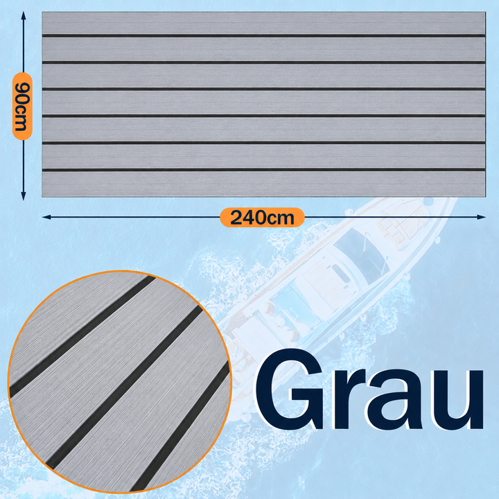 Boot Gulv EVA Teak Gulv Selvklebende | Skanto
