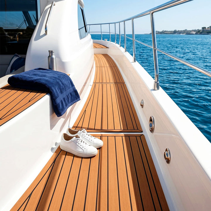 Boot Gulv EVA Teak Gulv Selvklebende | Skanto