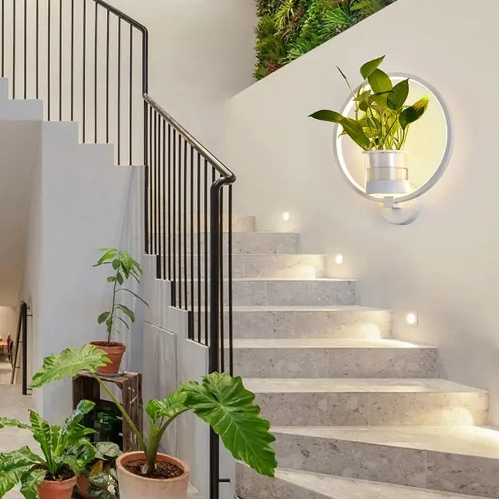 Skanto | Botanisk Vegglampe - vegglampe med plante for stilfull belysning