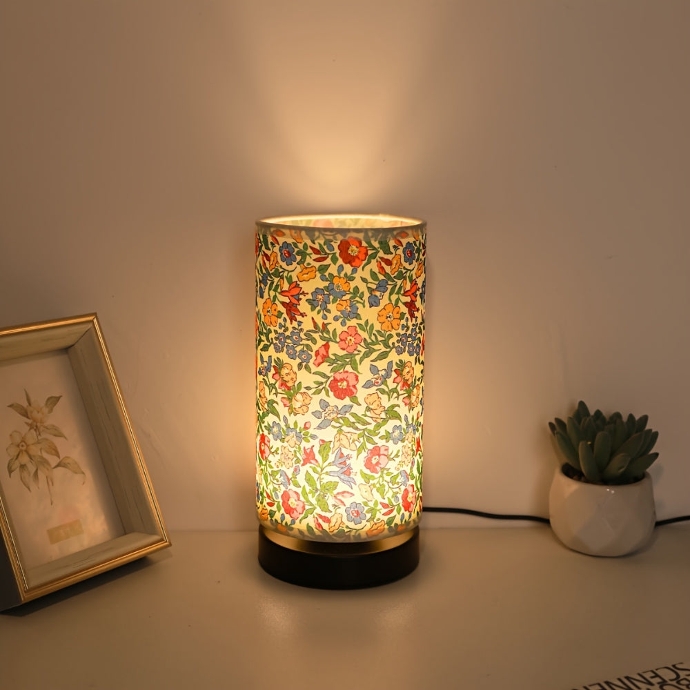 Skanto | Botanisk Blomsterstoff Belysning Bordlampe