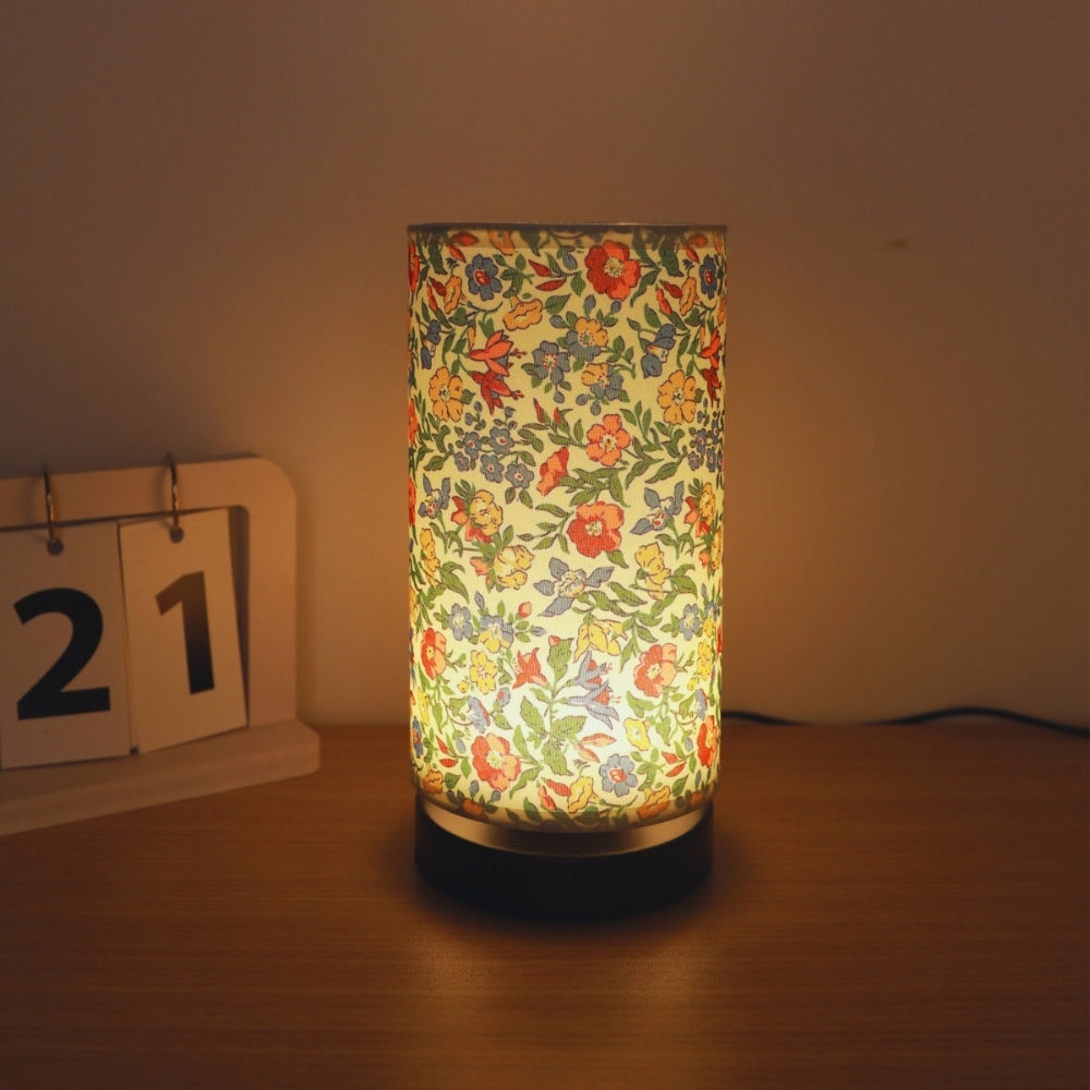 Skanto | Botanisk Blomsterstoff Belysning Bordlampe