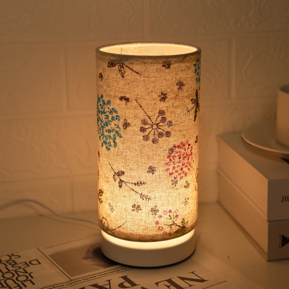 Skanto | Botanisk Blomsterstoff Belysning Bordlampe