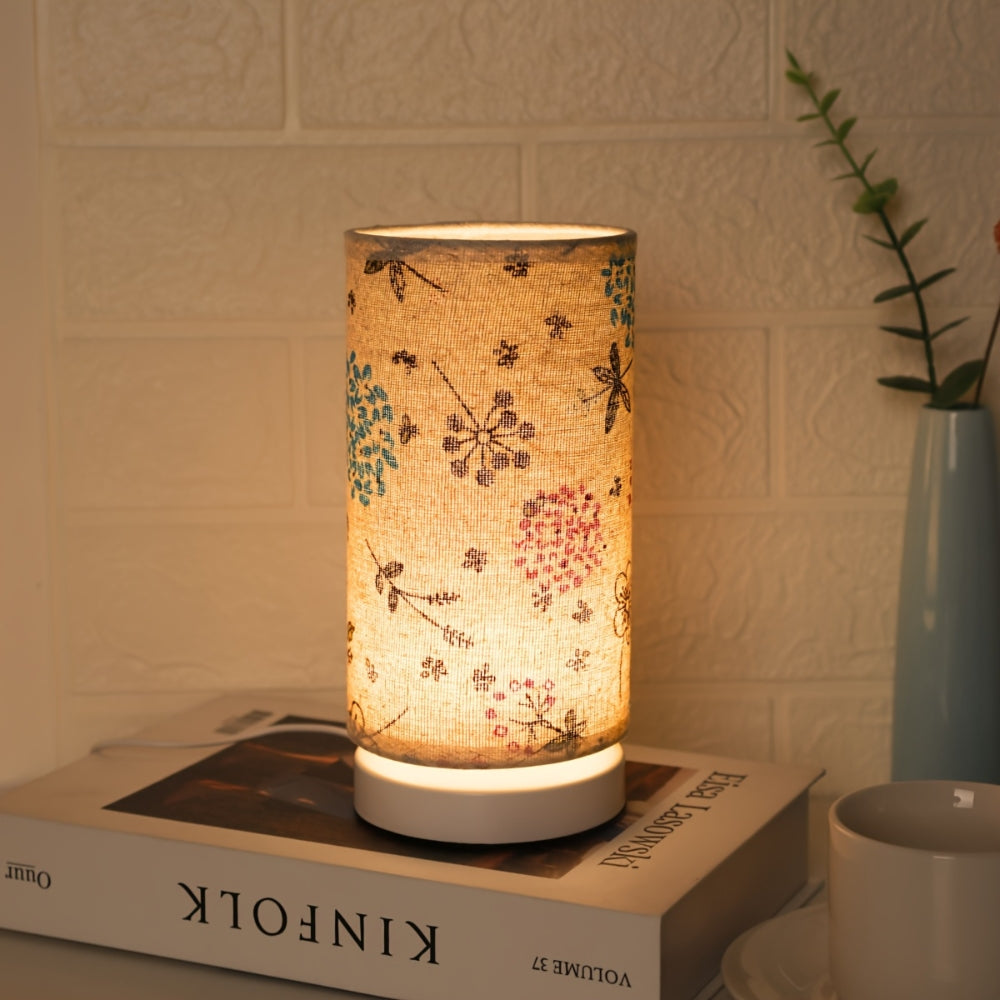 Skanto | Botanisk Blomsterstoff Belysning Bordlampe
