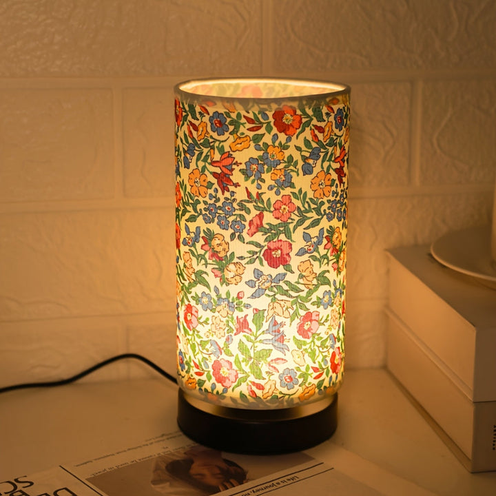 Skanto | Botanisk Blomsterstoff Belysning Bordlampe