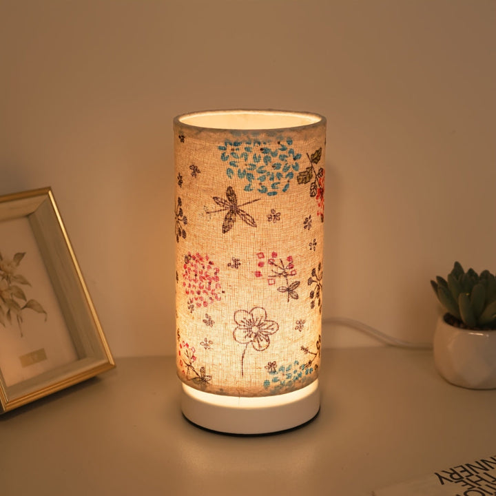 Skanto | Botanisk Blomsterstoff Belysning Bordlampe