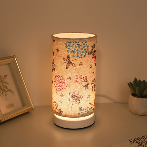 Skanto | Botanisk Blomsterstoff Belysning Bordlampe